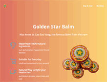 Tablet Screenshot of goldenstarbalm.com